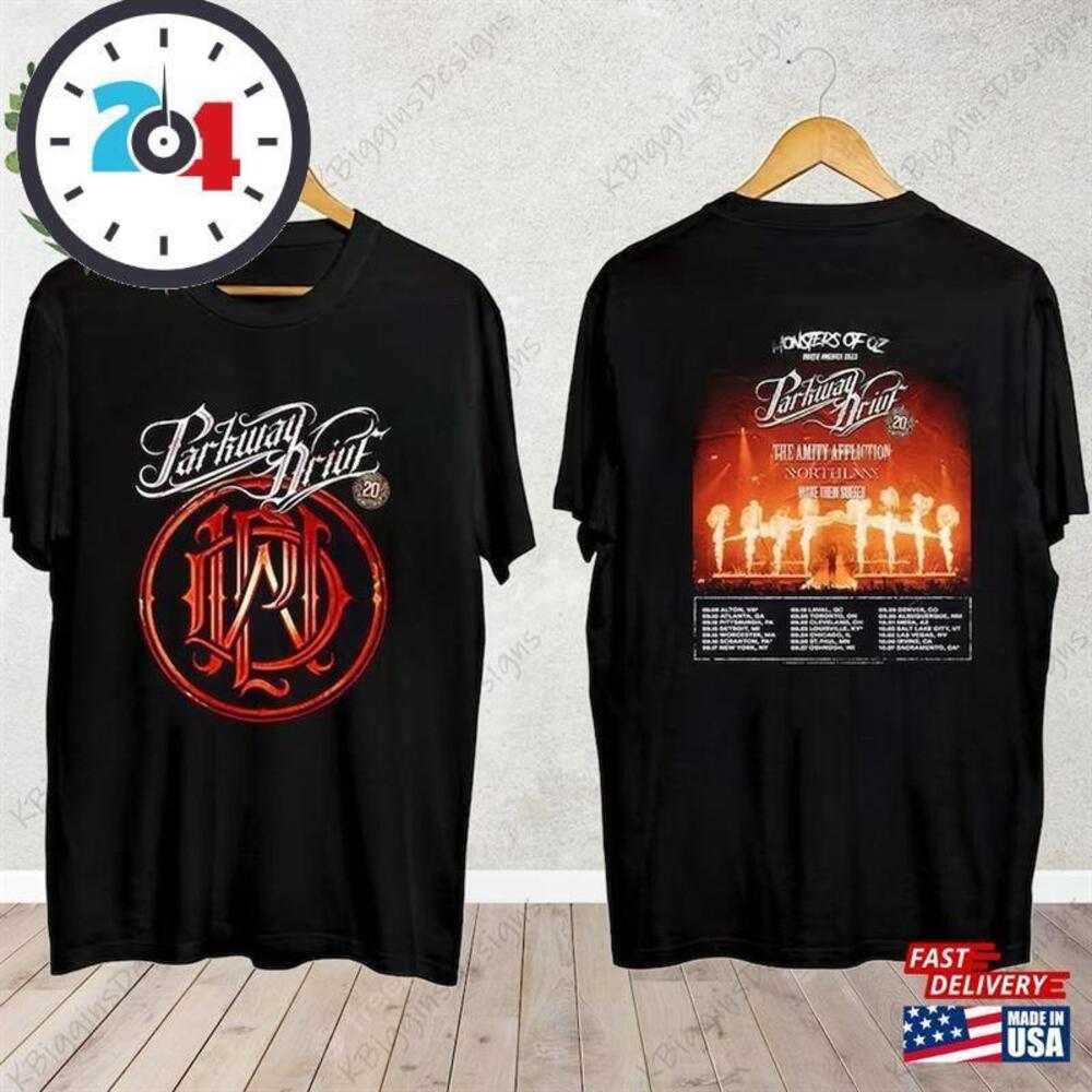 Parkway Drive Monsters Of Oz Us Tour 2 Sided Tshirt